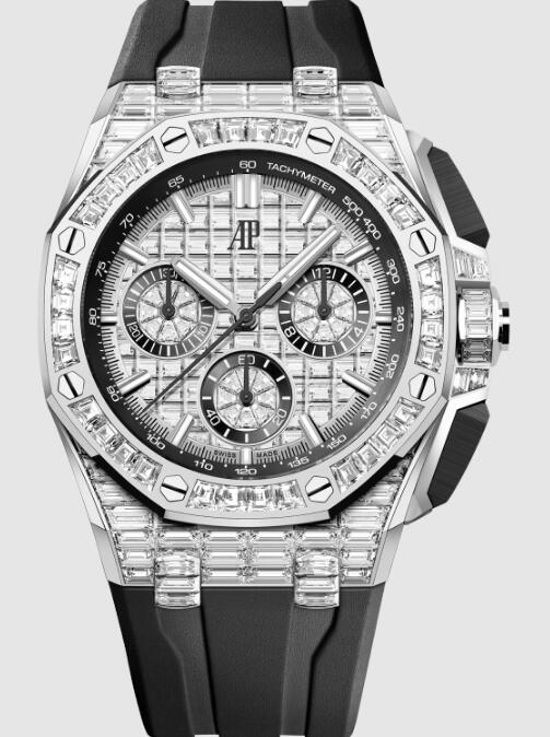 Replica AP Watch Audemars Piguet Royal Oak Offshore 43 White Gold Baguette 26425BC.ZZ.D002CA.02 Replica AP Watch Audemars Piguet Royal Oak Offshore 43 White Gold Baguette 26425BC.ZZ.D002CA.02